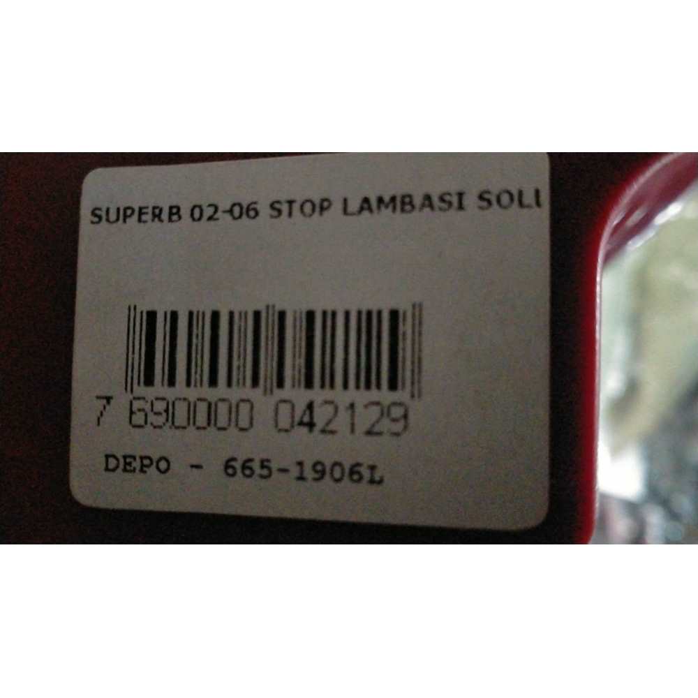SKODA SUPERB 02-06 SOL STOP LAMBASI 3U5945111